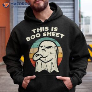 this is boo sheet ghost retro halloween costume shirt hoodie