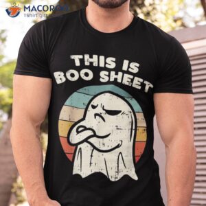 this is boo sheet ghost retro halloween costume shirt tshirt