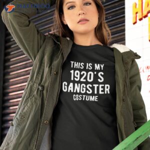This Is My 1920s Gangster Costume Halloween Mafia Shirt
