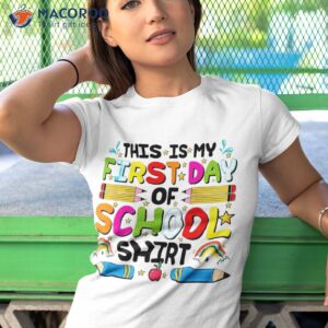 this is my first day of school shirt back to rainbow tshirt 1