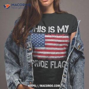 Hockey Usa American Flag Stick Ice Dad Shirt