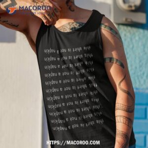 this shirt is not a napkin messy kids funny tank top 1