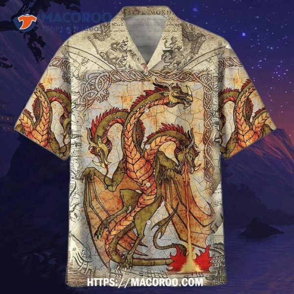 Three Headed Dragon Hawaiian Shirt