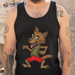 three pigs lazy halloween costume bad wolf shirt tank top