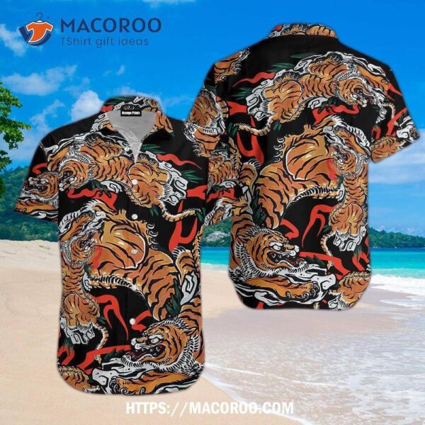 Tiger Japanese Aloha Beach Hawaiian Shirt