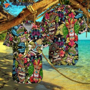 Tiki Colorful Tropical Hawaiian Shirt