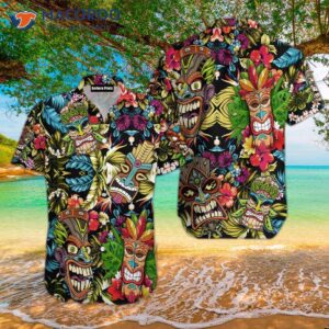 Tiki Colorful Tropical Hawaiian Shirt