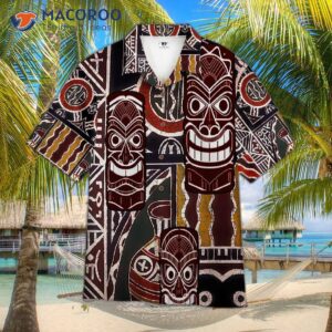 Tiki-face Hawaiian Shirt