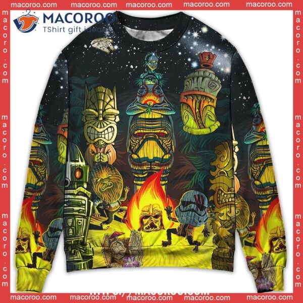 Tiki May The Force Be With You Star Wars Ugly Sweater