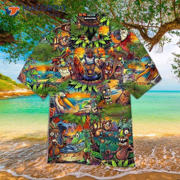 Tiki Tropical Tribe Hawaiian Shirts