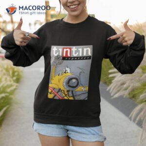 tintin reporter game design cartoon shirt sweatshirt 1