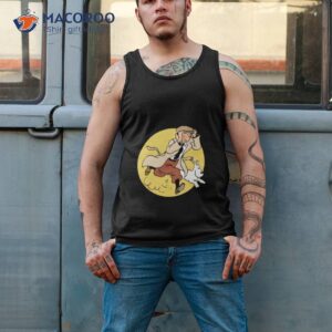tintin running for something shirt tank top 2