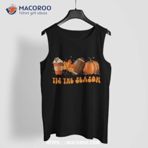 tis the season football shirt fall thanksgiving cute halloween gifts tank top