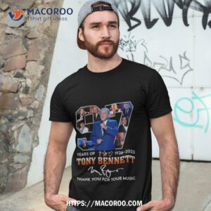 Tony Bennett 97 Years Of 1926 2023 Signature Thank You For The Memories Shirt
