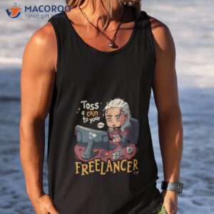 toss a coin to your freelancer the witcher geralt of rivia shirt tank top