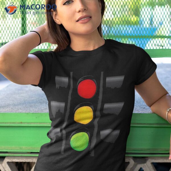 Traffic Light Halloween Costume Stop Go Green Yellow Red Shirt