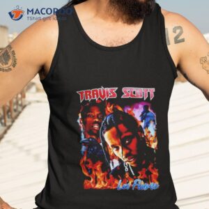 travis scott la flame shirt tank top 3