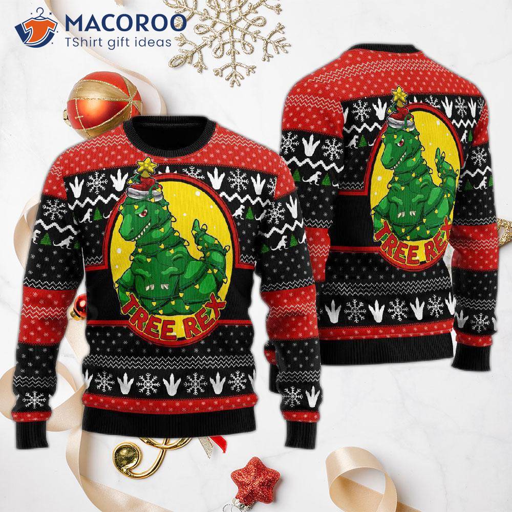 Tree Rex Ugly Christmas Sweater