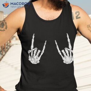 trendy halloween skeleton rocker graphic costume t shirt tank top 3