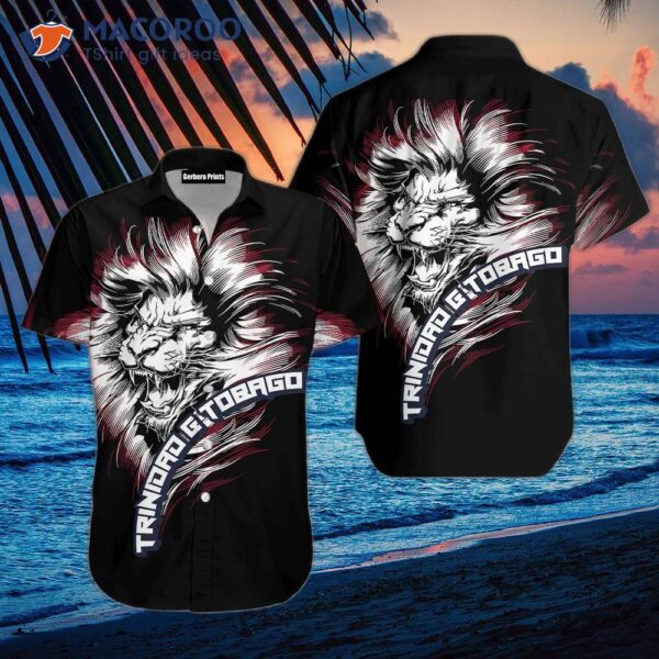 Trinidad And Tobago Lion Black Hawaiian Shirts