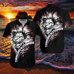 Trinidad And Tobago Lion Black Hawaiian Shirts