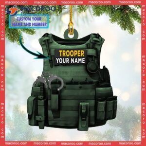 Trooper Custom-shaped Name Christmas Acrylic Ornament