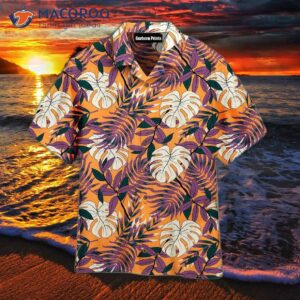 tropical bright plants and yellow hawaiian shirts 1