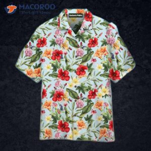 Tropical Flower-patterned Hawaiian Shirts