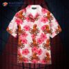 Tropical Flowers, Hibiscus, And Pink Flowers; Hawaiian Shirts.