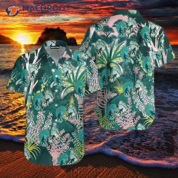 Tropical Forest-printed Hawaiian Shirts