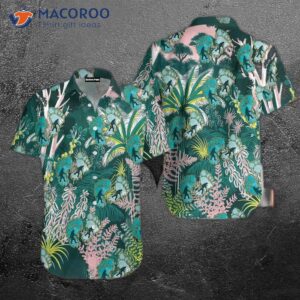 tropical forest printed hawaiian shirts 1