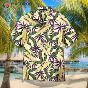 Tropical Green Leaf Hawaiian Seamless Pattern Shirts