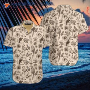 Tropical Hawaiian Grey Hawaii Shirts