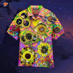 Tropical Hawaiian Sunflower Hippie Shirts