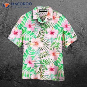 Tropical Hibiscus Flower-patterned Hawaiian Shirts