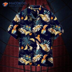 Tropical Leaf And Exotic Parrot Hawaiian Shirts