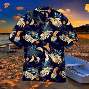 Tropical Leaf And Exotic Parrot Hawaiian Shirts