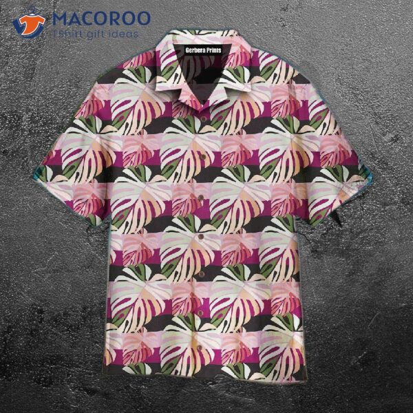 Tropical Leaf Seamless Pattern Hawaiian Shirts