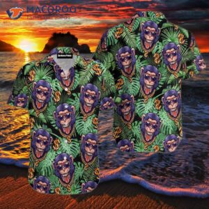 Tropical Millionaire Monkey Hawaiian Shirts