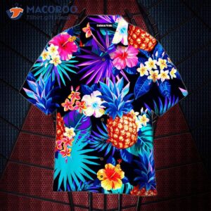 Tropical Neon Colorful Hawaiian Shirt