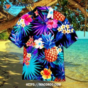 Tropical Neon Hawaiian Shirt