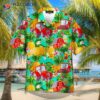 Tropical Pineapple Farmer Green Hawaiian Shirts