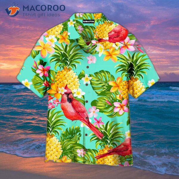 Tropical Pineapple-green Hawaiian Shirts