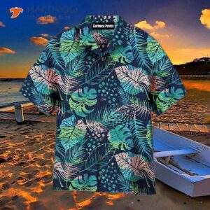 tropical plant printed hawaiian shirts 0