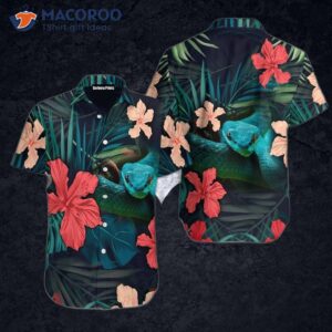 Tropical Snake, Pink Flowers, And Hawaiian Shirts