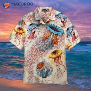 Tropical White Hawaiian Jellyfish Shirts