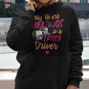 Trucker Wife Profession Transport Trailer Truck Driver Shirt