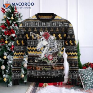 Truly Magical Christmas Unicorn Ugly Sweater