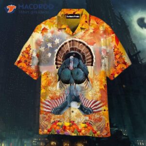 Turkey And Eagle Thanksgiving Hawaiian Shirts