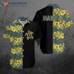 turtle maori tropical black and hawaiian shirts 0